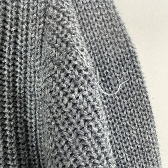 Verve Ami Woman’s Gray Knit Zip Up Cardigan Size 2X Flaws - Picture 2 of 4